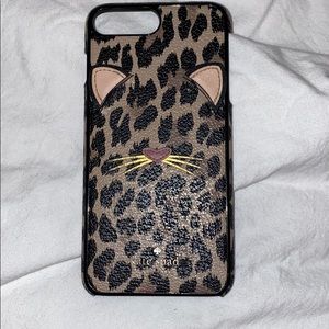 iPhone 7 Plus Kate Spade leopard phone case